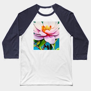 Rainbow Magnolia 2 Baseball T-Shirt